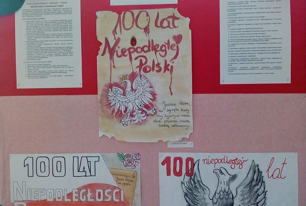 Wystawa plakatów z okazji 100- lecia odzyskania niepodległości przez Polskę