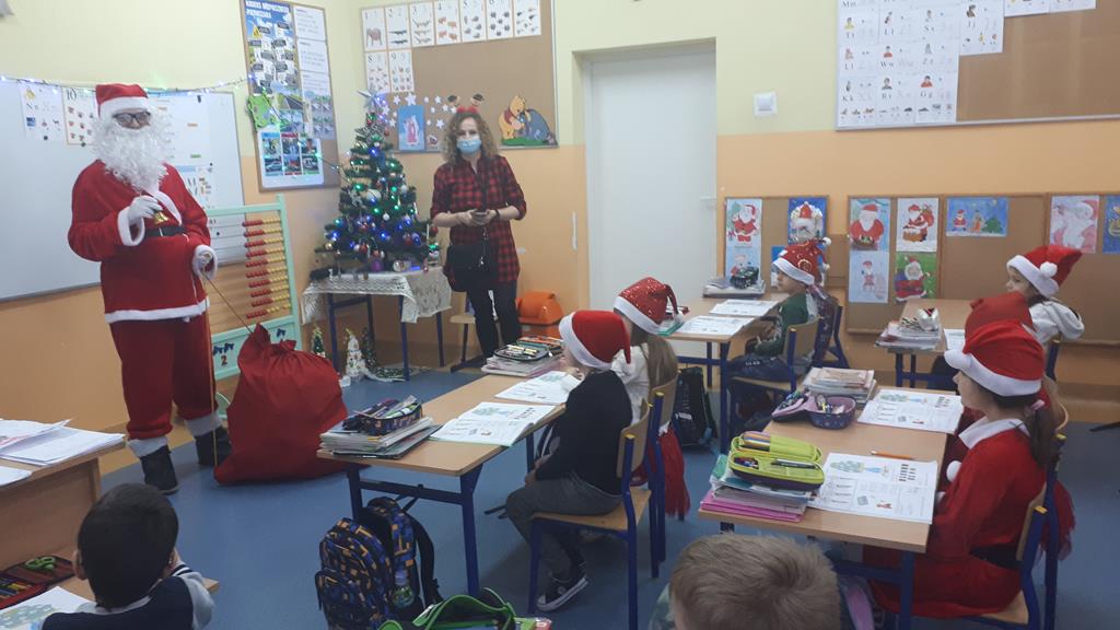 Święty Mikołaj w klasie I B