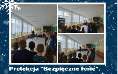 Prelekcja „Bezpieczne ferie”. Spotkanie z policjantem kl. I -III